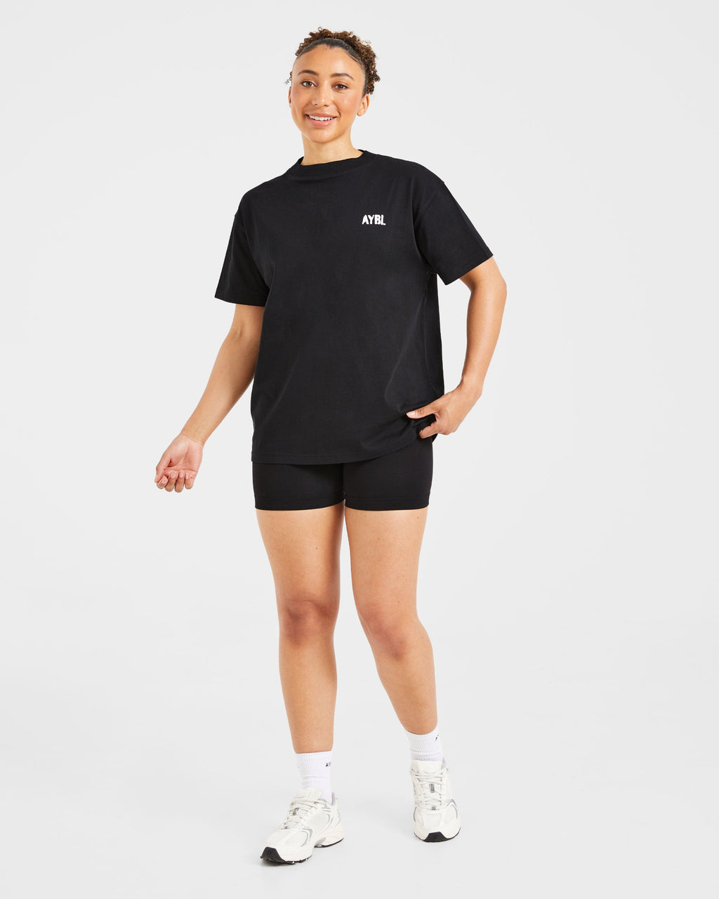 Athletics Strength Club Oversized T Shirt - Noir