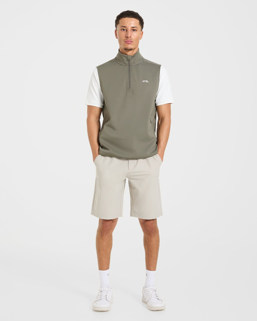 Precision 1/4 Zip Vest - Deep Sage