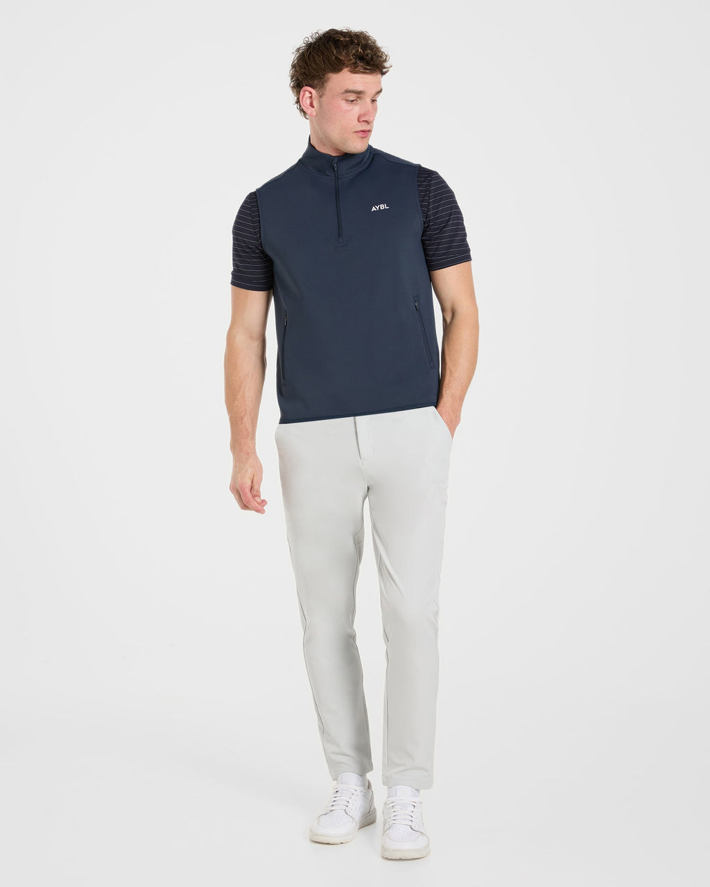 Precision 1/4 Zip Vest - Navy Blue