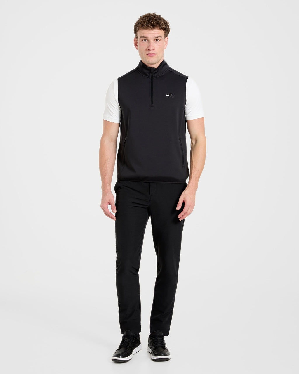 Precision 1/4 Zip Vest - Black