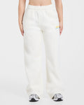 Sports Society Oversized Straight Leg Joggers - Off Blanc