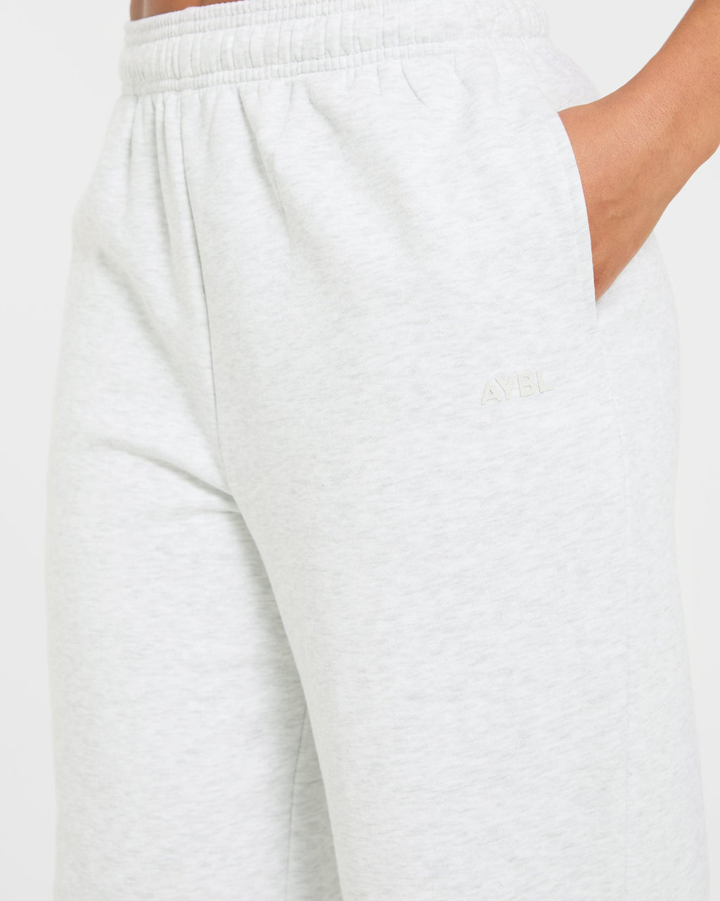 Lifestyle Oversized Straight Leg Joggers - Heather Gris