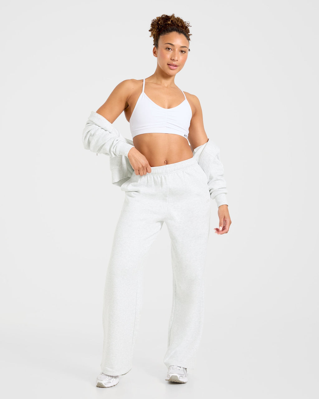 Lifestyle Oversized Straight Leg Joggers - Heather Gris