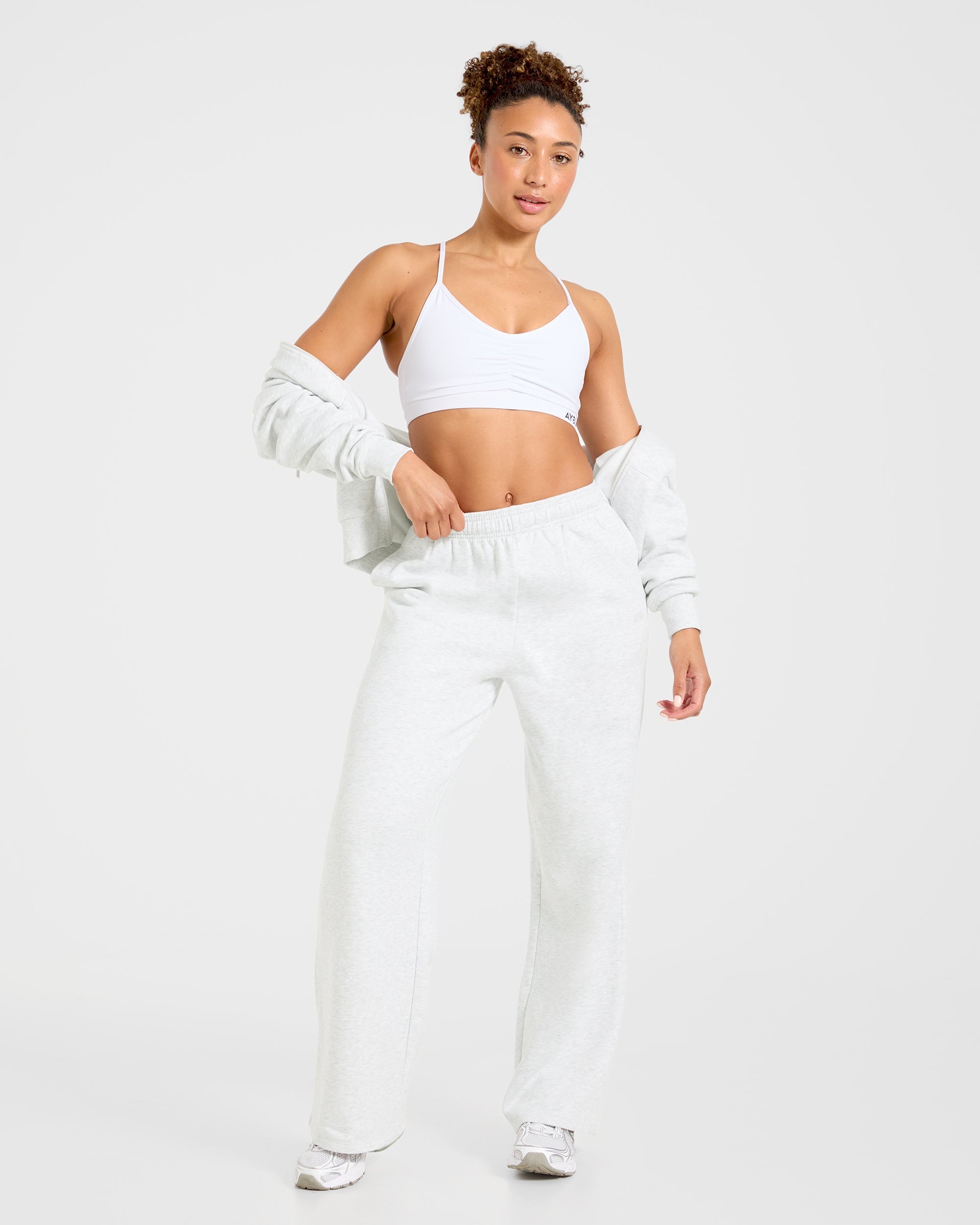 Lifestyle Oversized Straight Leg Joggers - Heather Gris