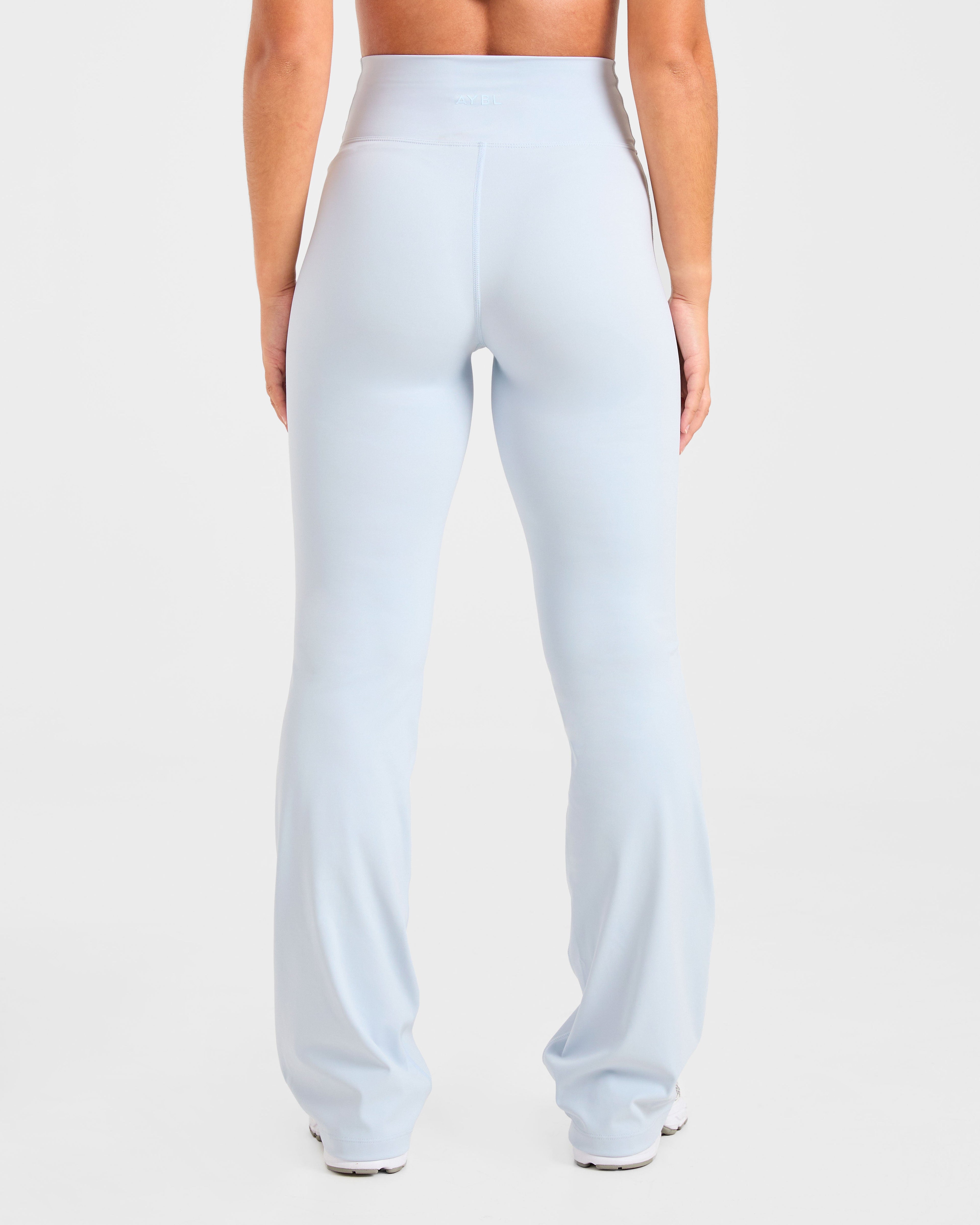 Sculpt Wrap Flared Leggings - Iced Bleu