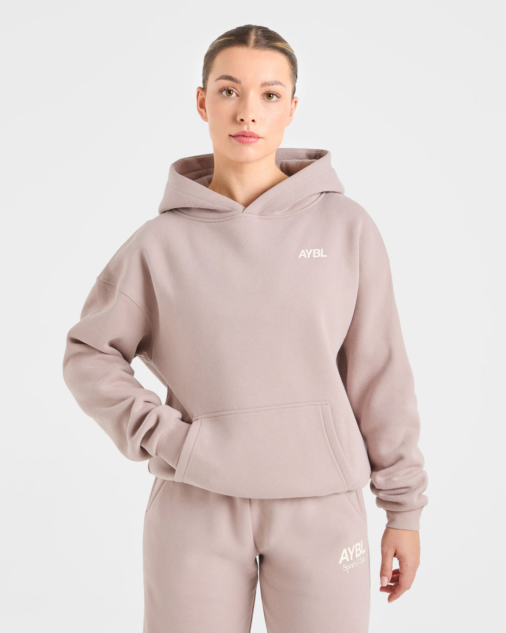 AYBL Sports Club Oversized Hoodie - Mink Rose