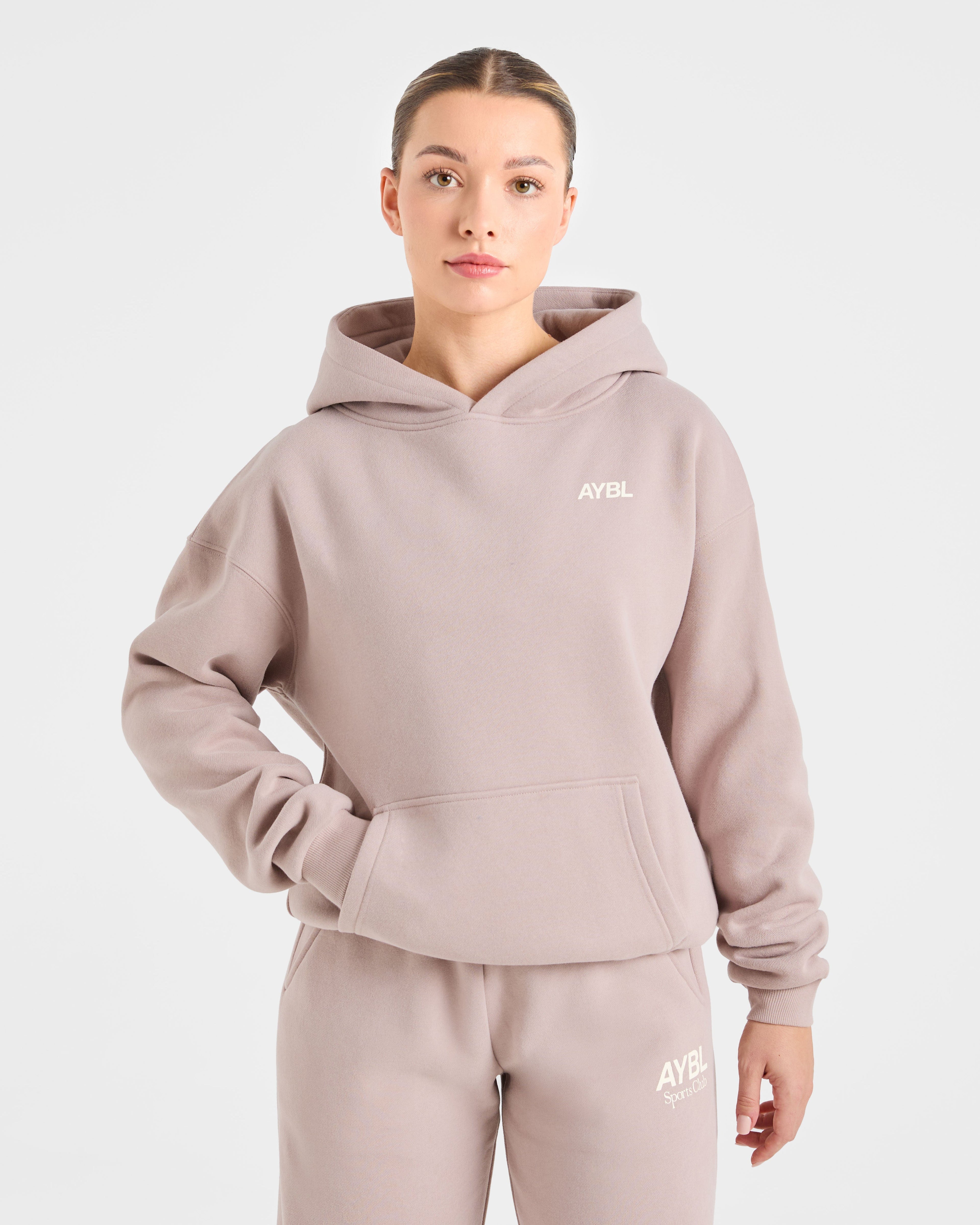 AYBL Sports Club Oversized Hoodie - Mink Rose