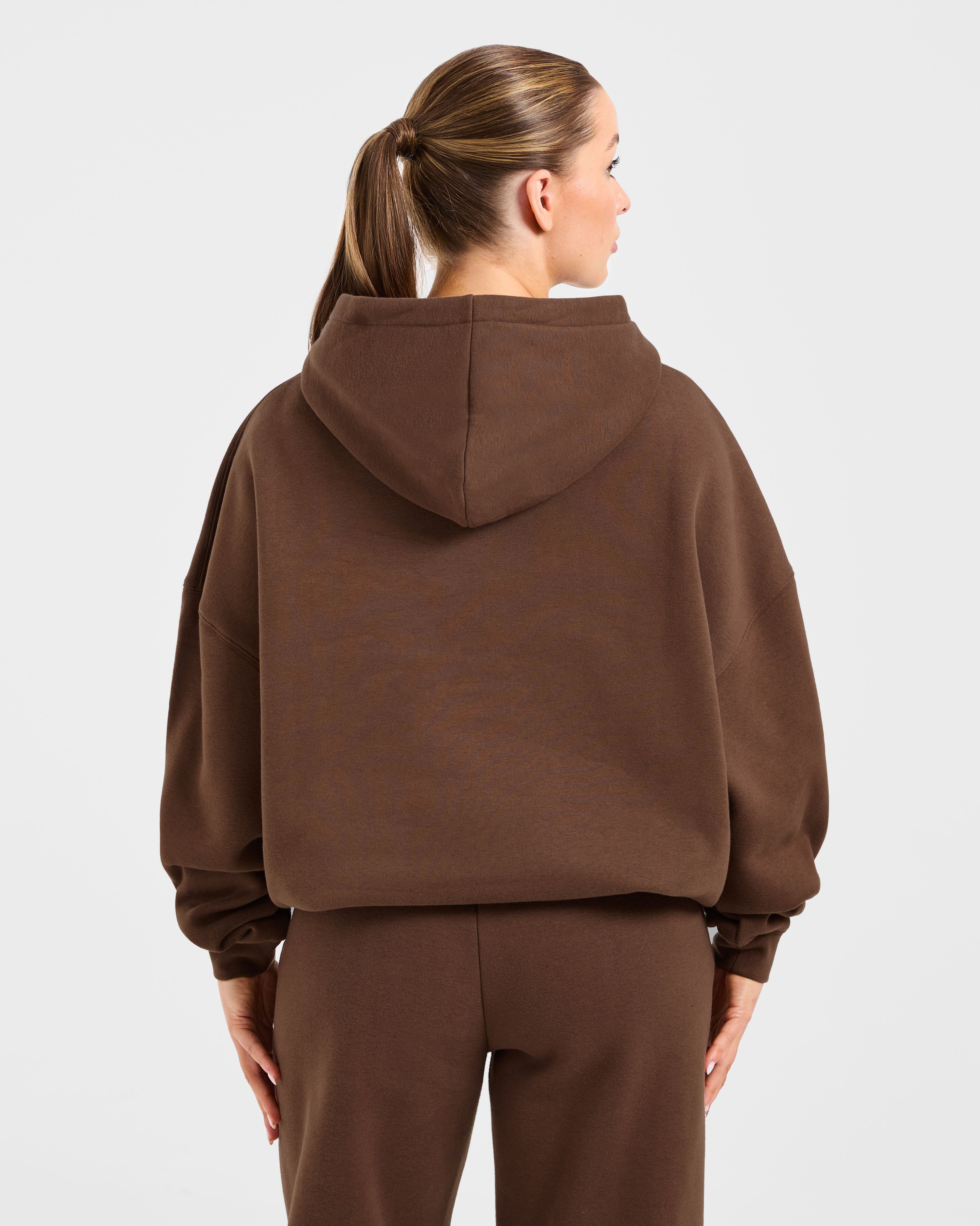 Varsity 2.0 Oversized Hoodie - Marron