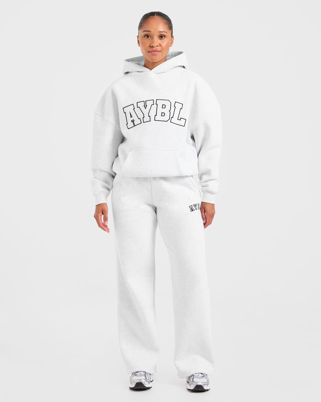 Varsity 2.0 Oversized Straight Leg Joggers - Heather Gris