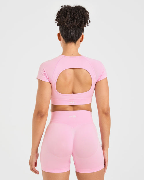Adapt Seamless Crop Top - Spring Rose