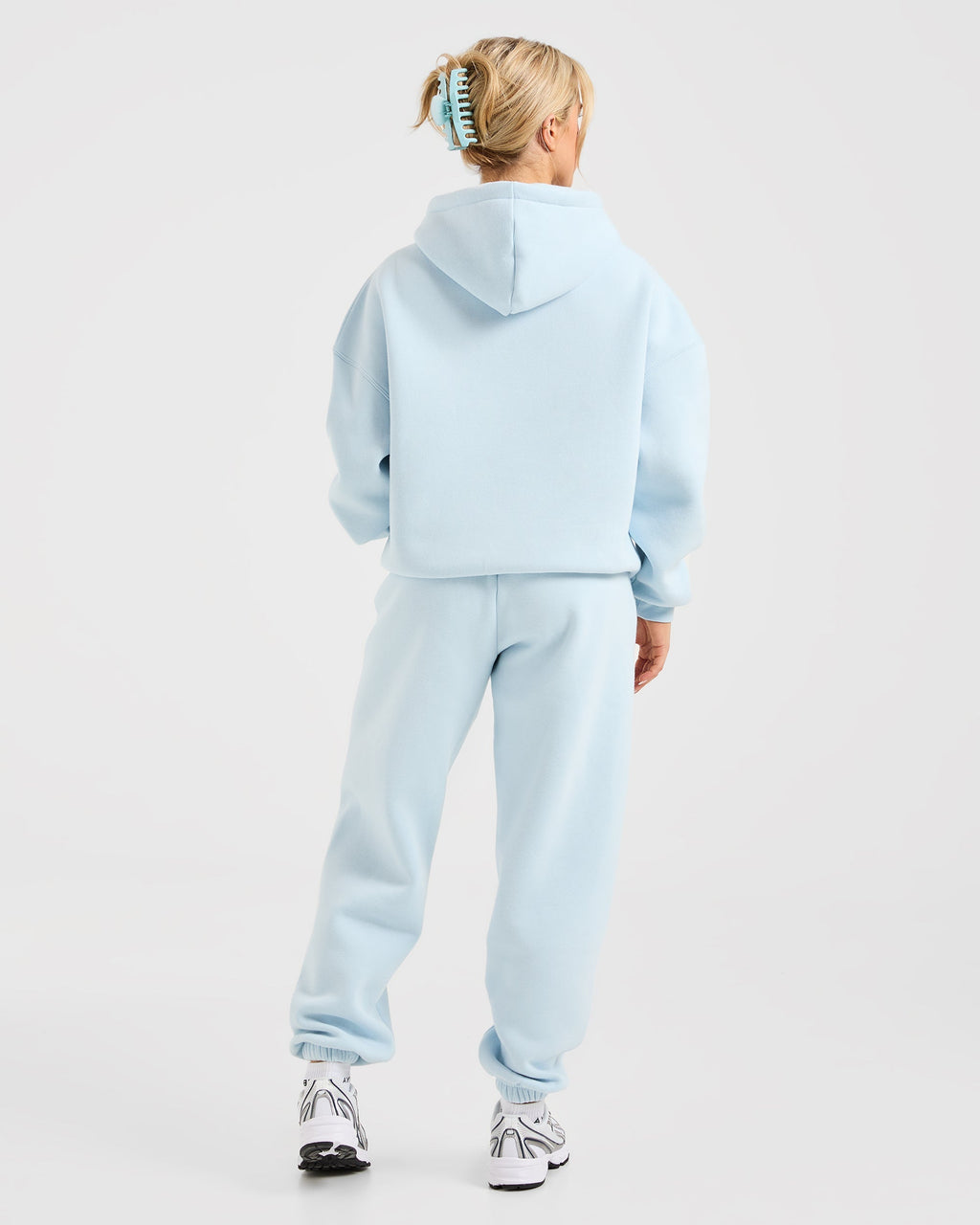 Classic Plush Oversized Joggers - Pastel Bleu