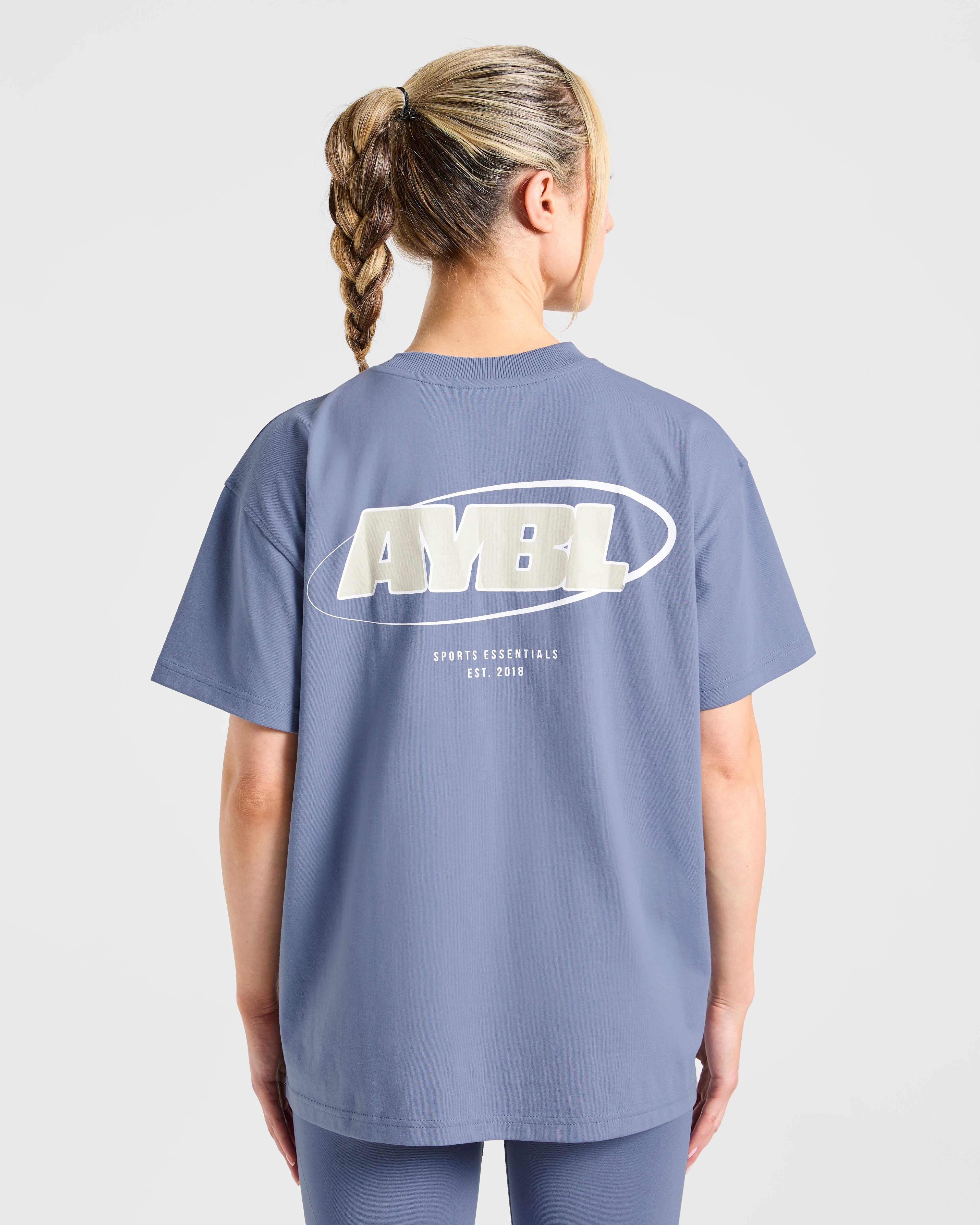 Sports Essentials Oversized T Shirt - Slate Bleu