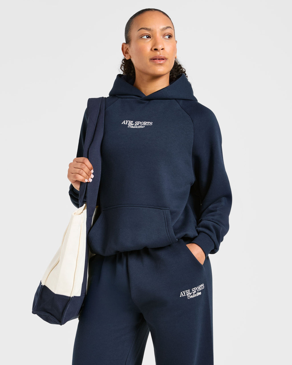 Sports Collective Tote Bag - Off White/Navy