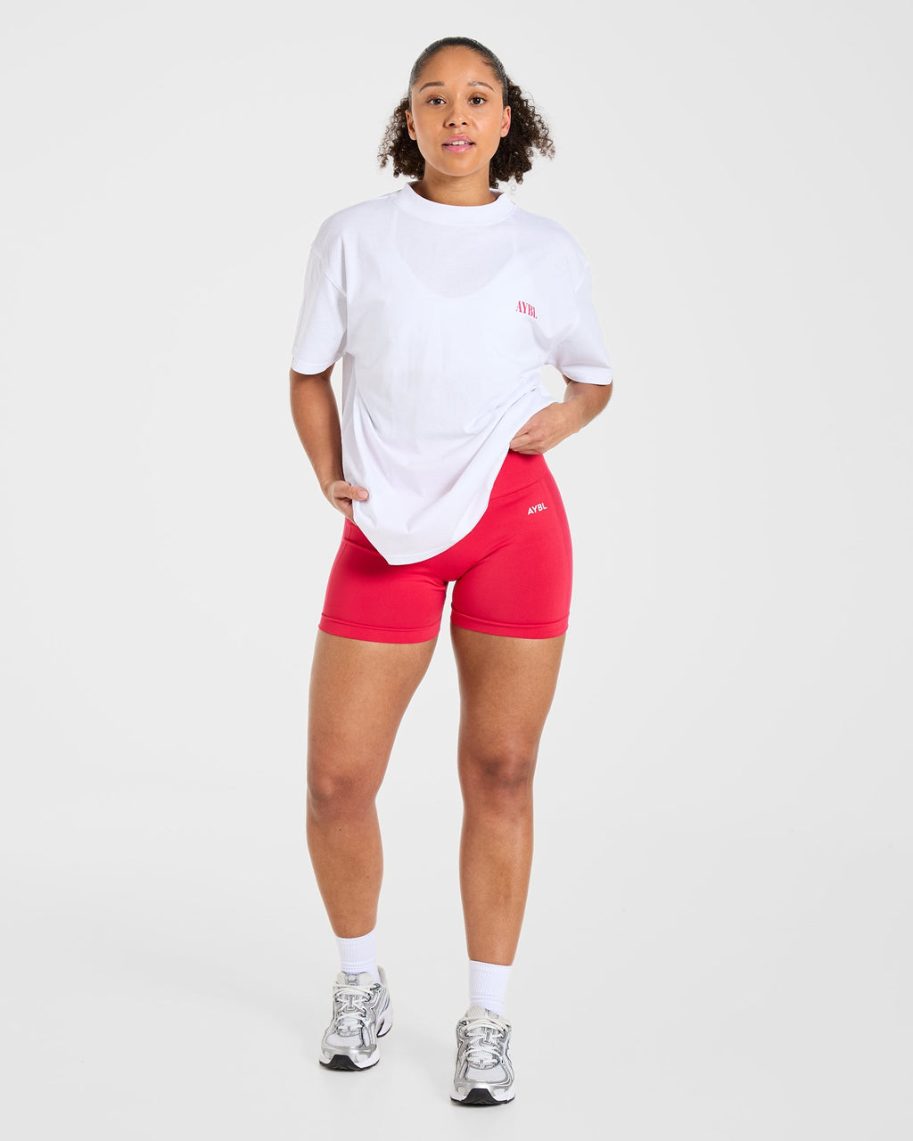 AYBL Strength Co Oversized T Shirt - White