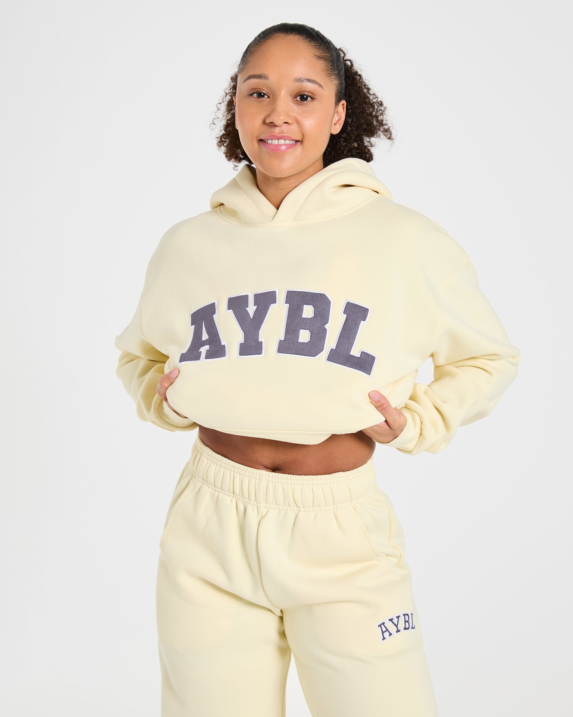 Varsity 2.0 Oversized Hoodie - Butter Jaune