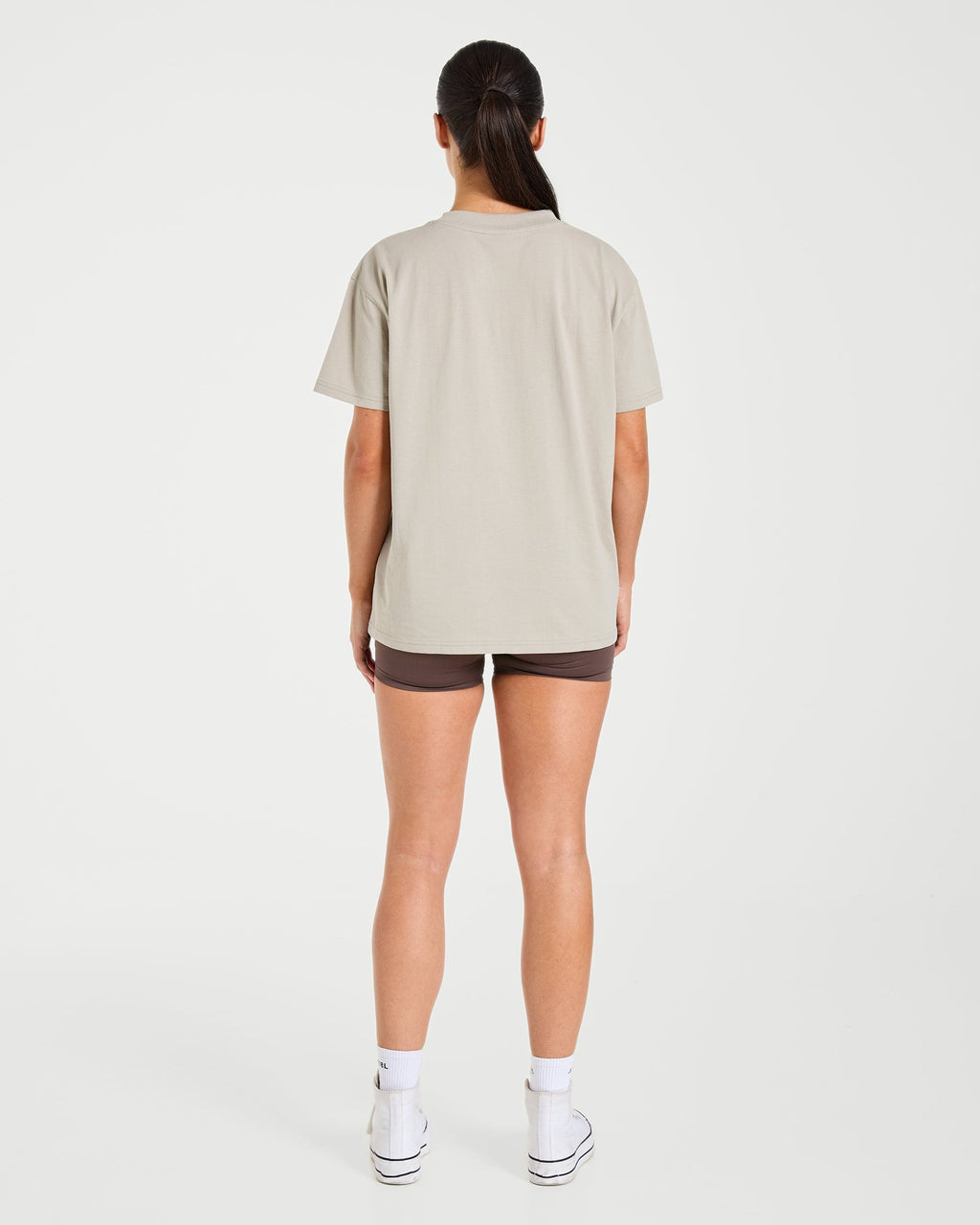 Varsity 2.0 Oversized T Shirt - Taupe