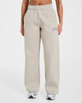 Varsity 2.0 Oversized Straight Leg Joggers - Taupe