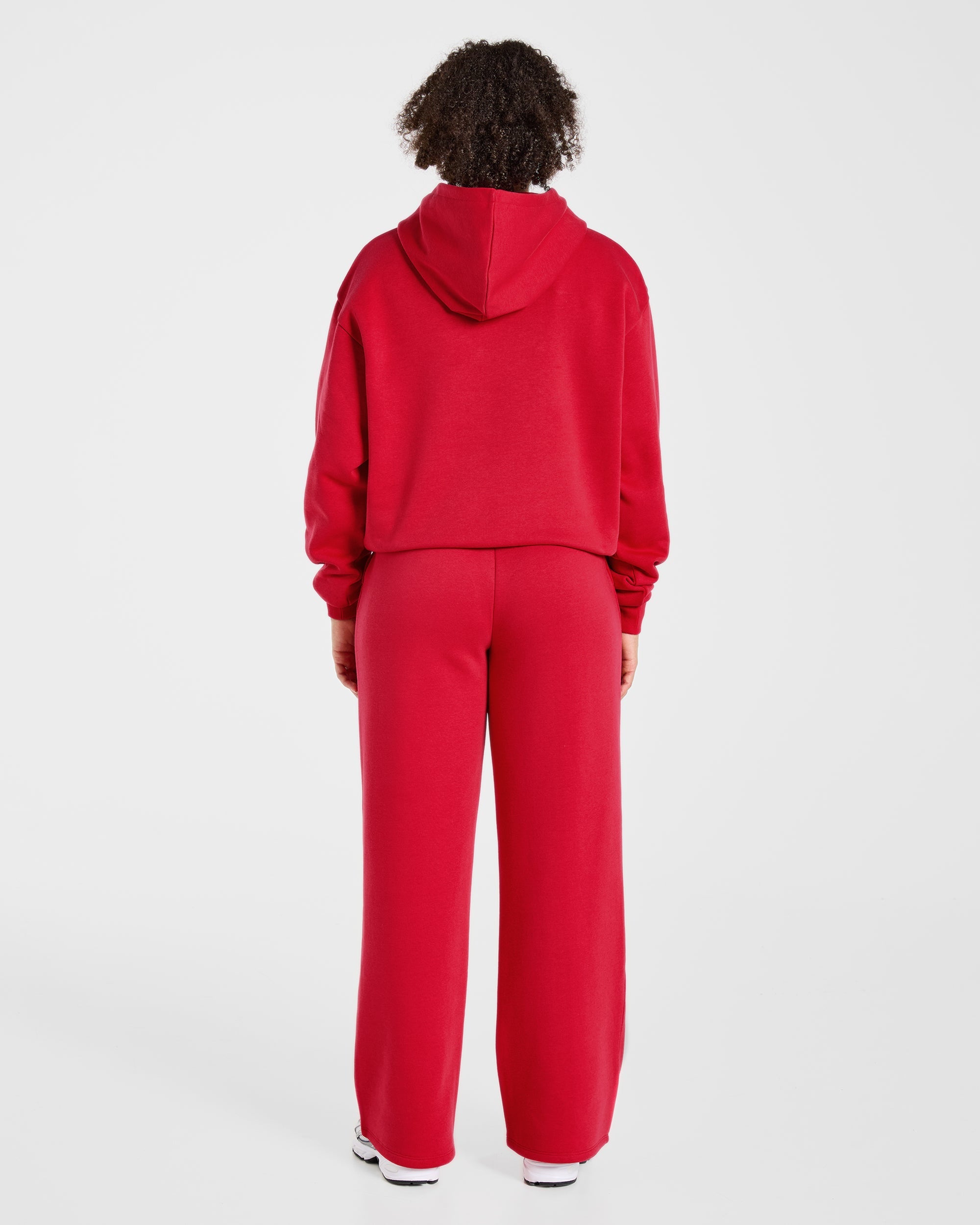 Lifestyle Oversized Hoodie - Rouge