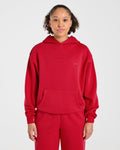 Lifestyle Oversized Hoodie - Rouge
