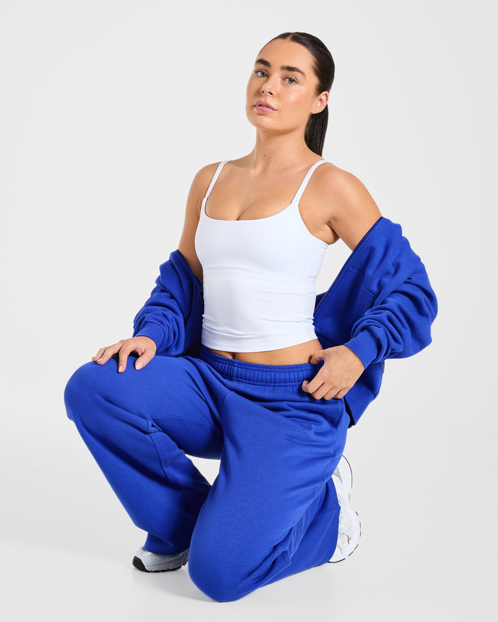 Lifestyle Oversized Straight Leg Joggers - Cobalt