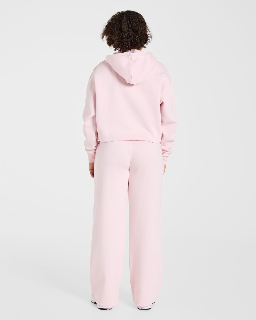 Lifestyle Oversized Zip Up Hoodie - Pastel Rose