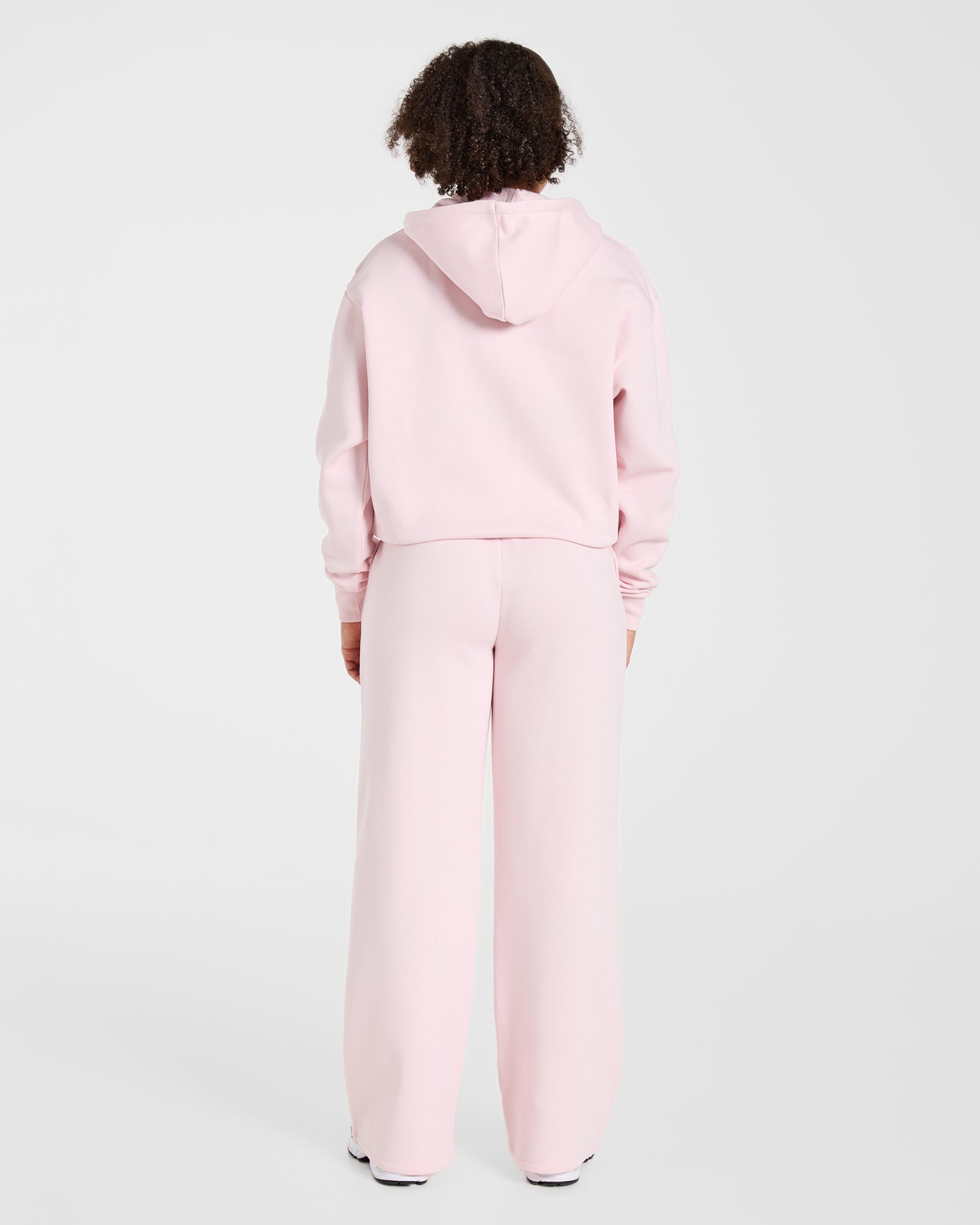 Lifestyle Oversized Straight Leg Joggers - Pastel Rose