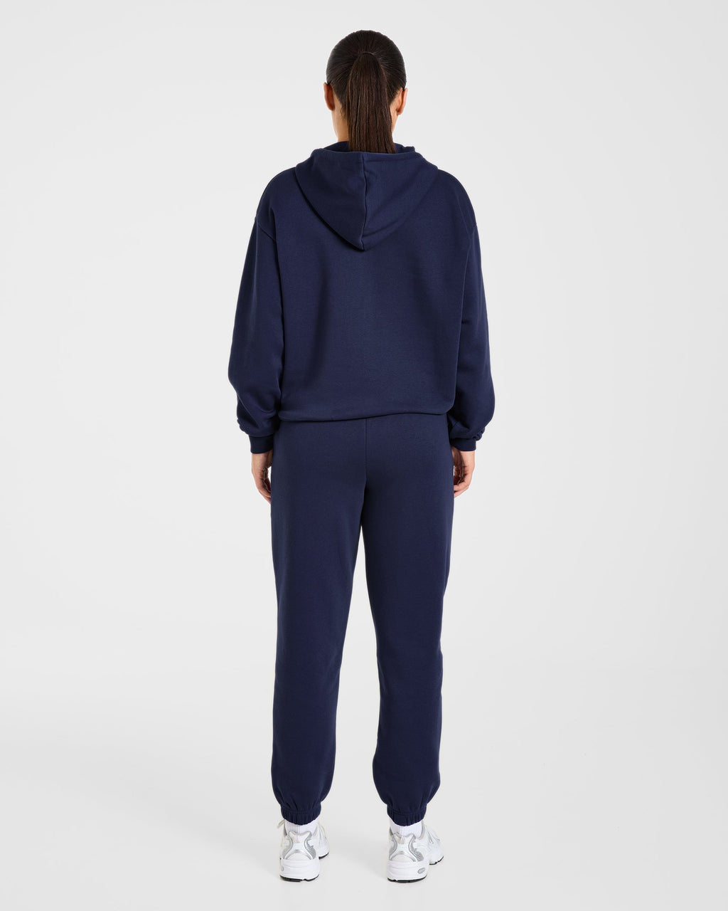 Lifestyle Oversized Zip Up Hoodie - Navy