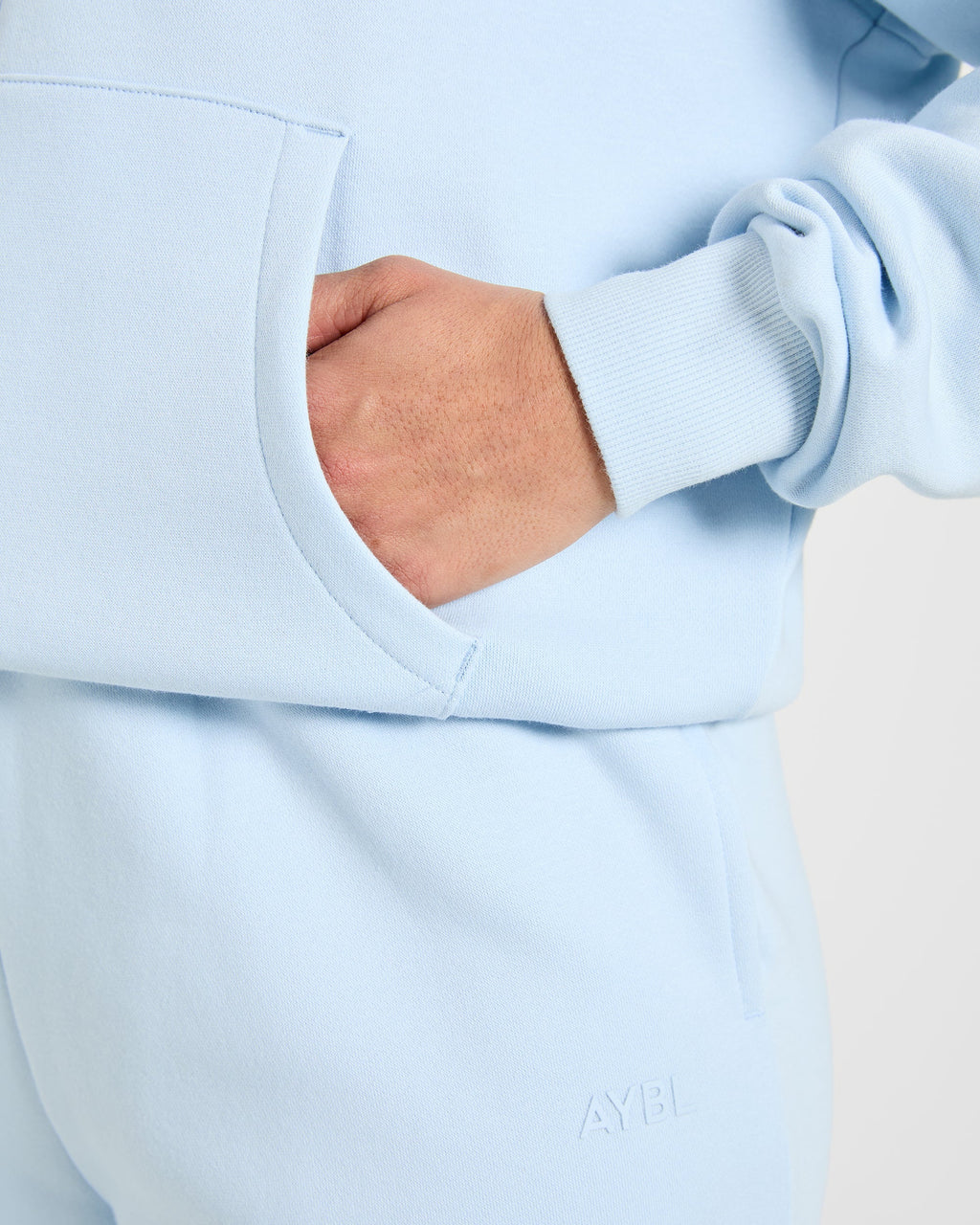 Lifestyle Oversized Zip Up Hoodie - Spring Bleu