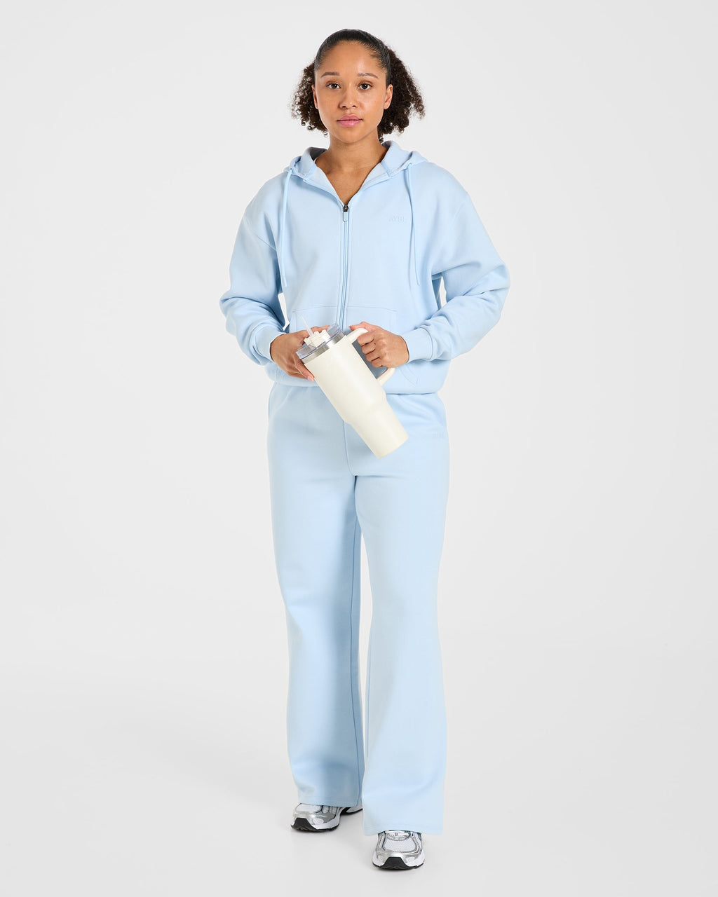 Lifestyle Oversized Straight Leg Joggers - Spring Bleu