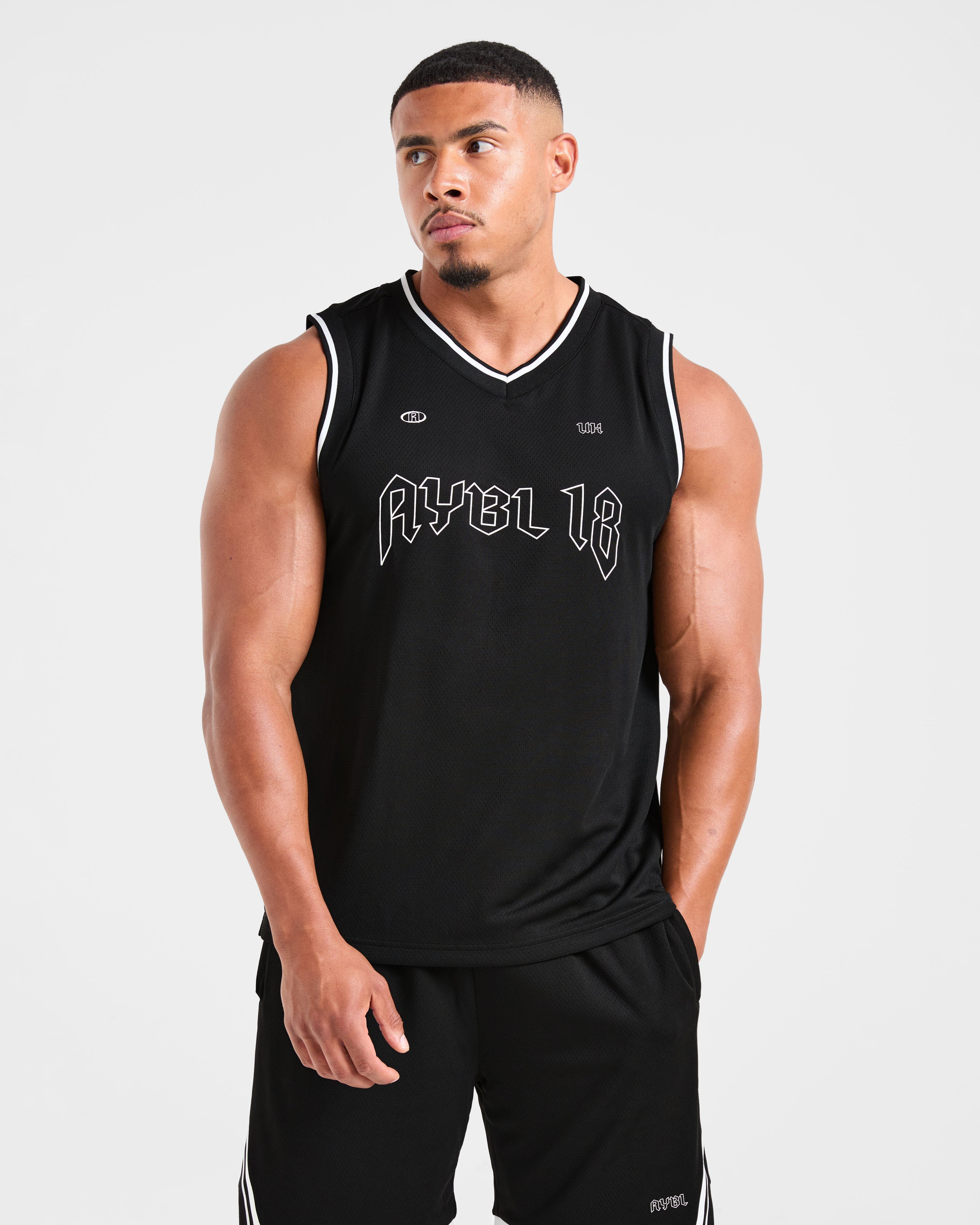 Rebound Stripe Tank - Noir