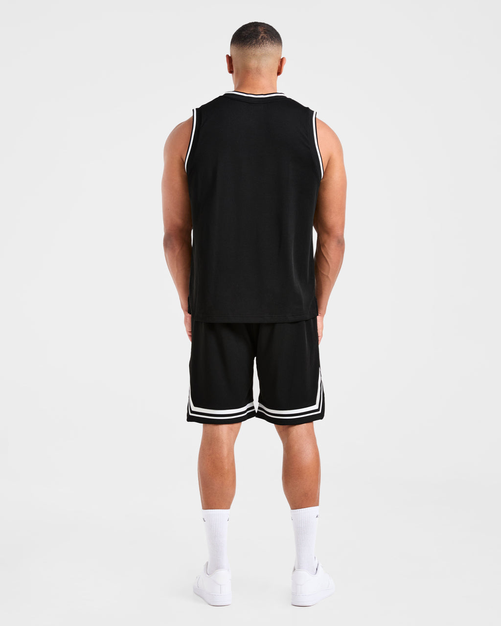 Rebound Stripe Tank - Noir