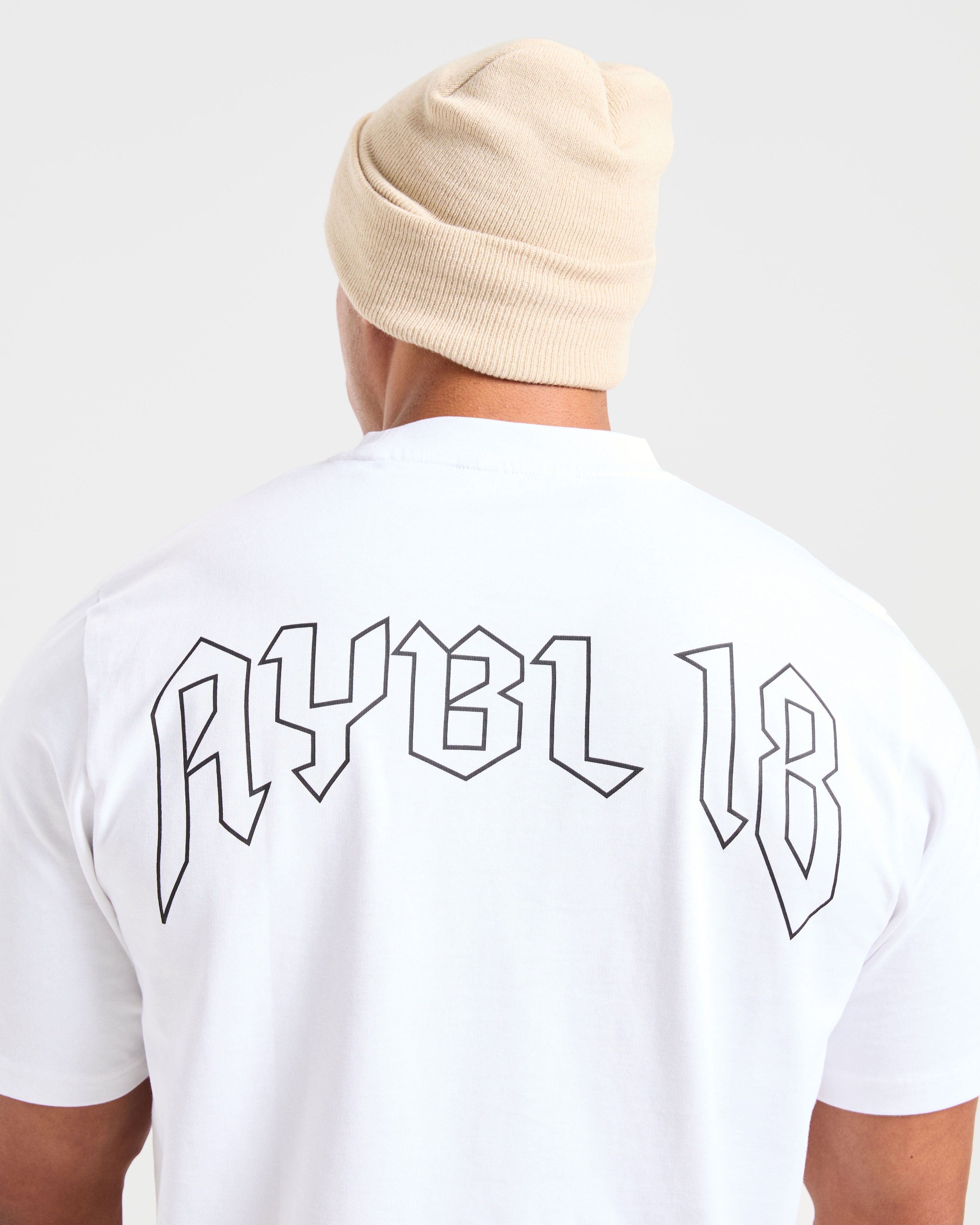 Embroidered Beanie - Beige