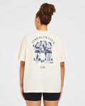 AYBL Strength Club Oversized T Shirt - Cream