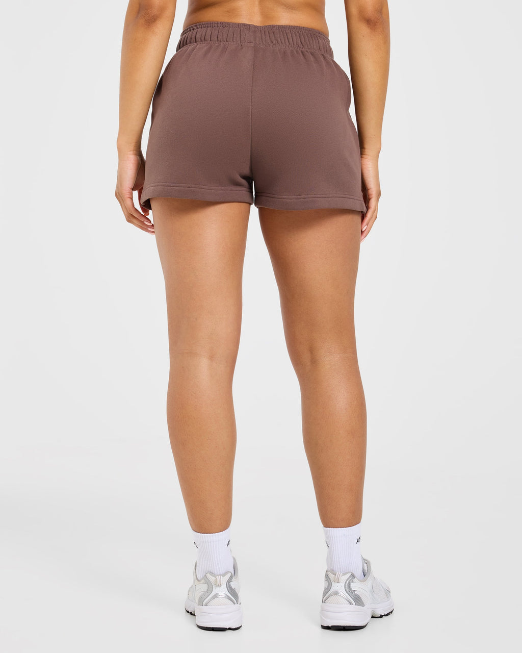Varsity Applique Oversized Shorts - Marron