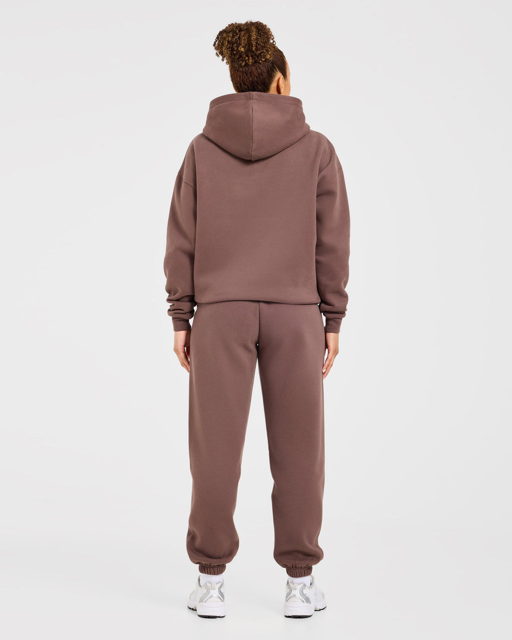 Varsity Applique Oversized Joggers - Marron