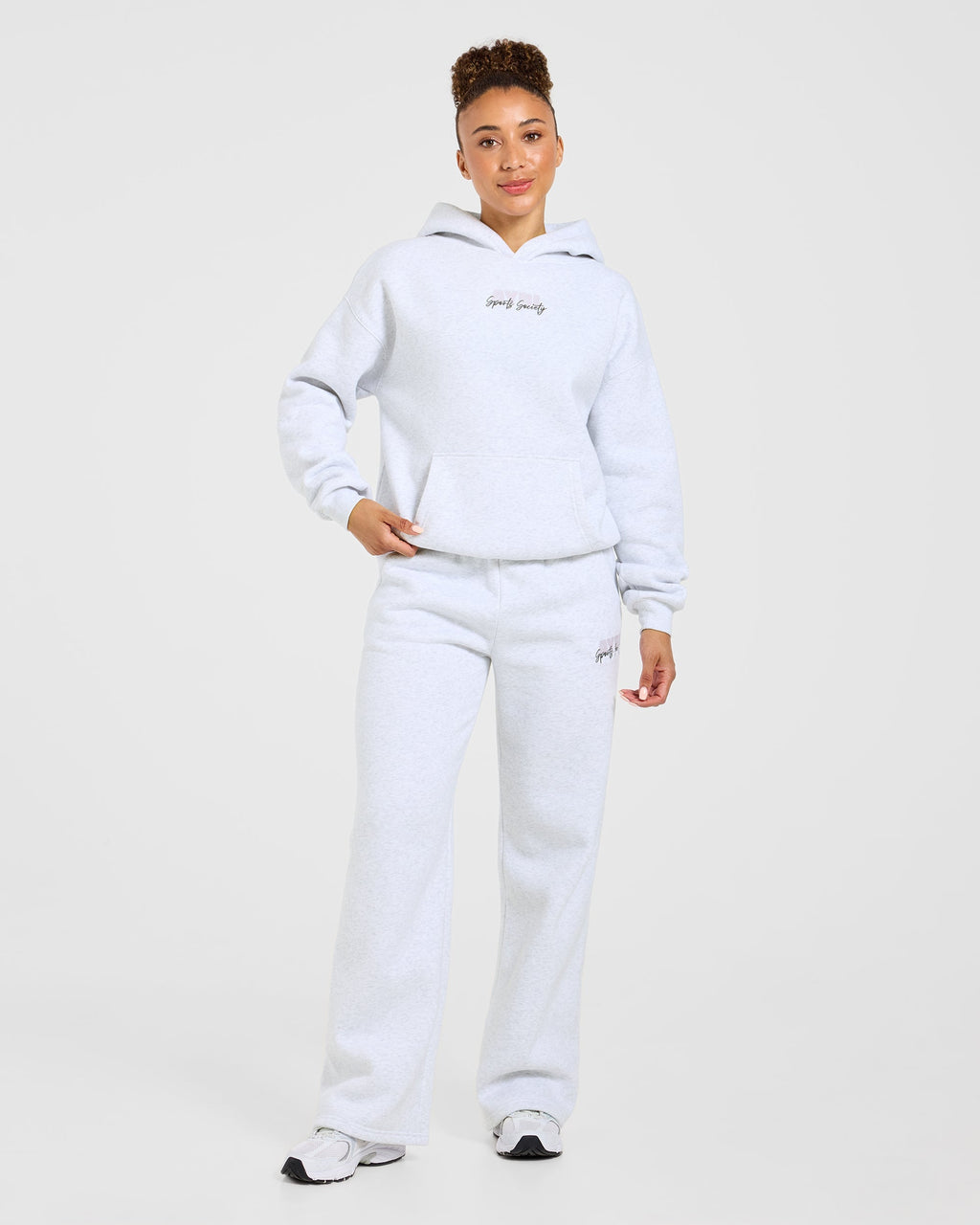 Sports Society Oversized Hoodie - Heather Gris