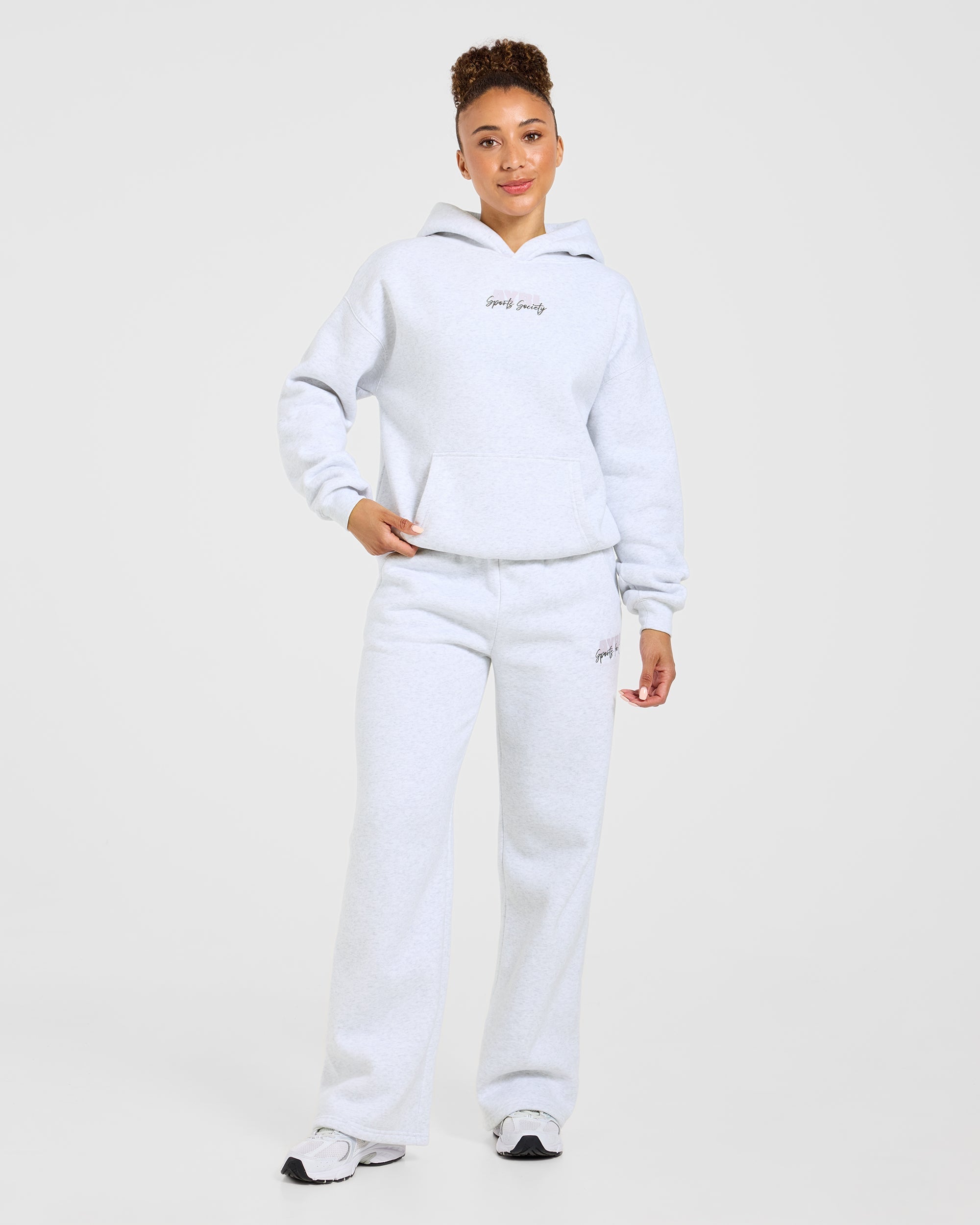 Sports Society Oversized Hoodie - Heather Gris