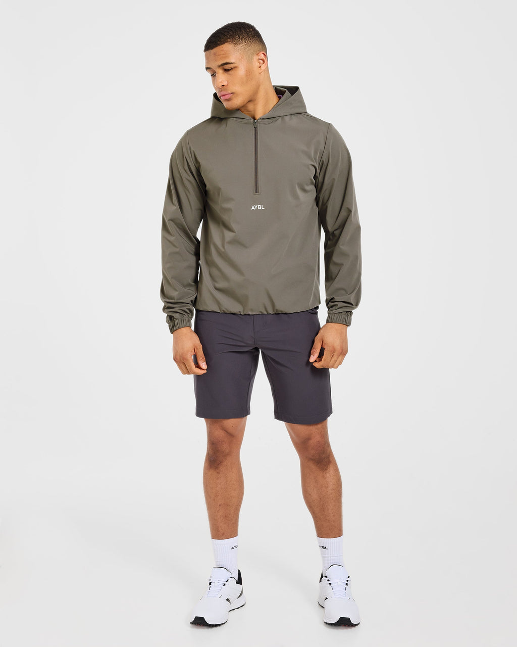 Precision 1/4 Zip Wind Pullover - Deep Woodland