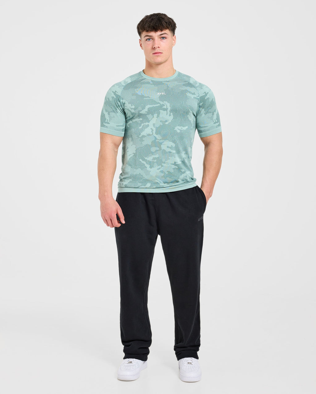 Camo Seamless T Shirt - Mist Sage