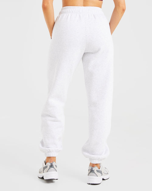 AYBL Sports Club Oversized Joggers - Gris Marl/Burgundy
