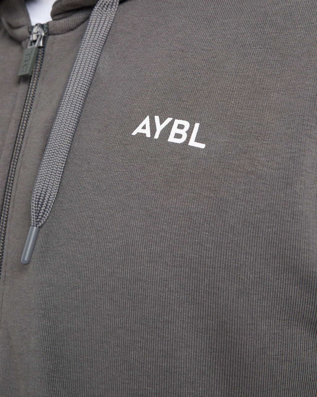Essential Lightweight Zip Up Hoodie - Charcoal