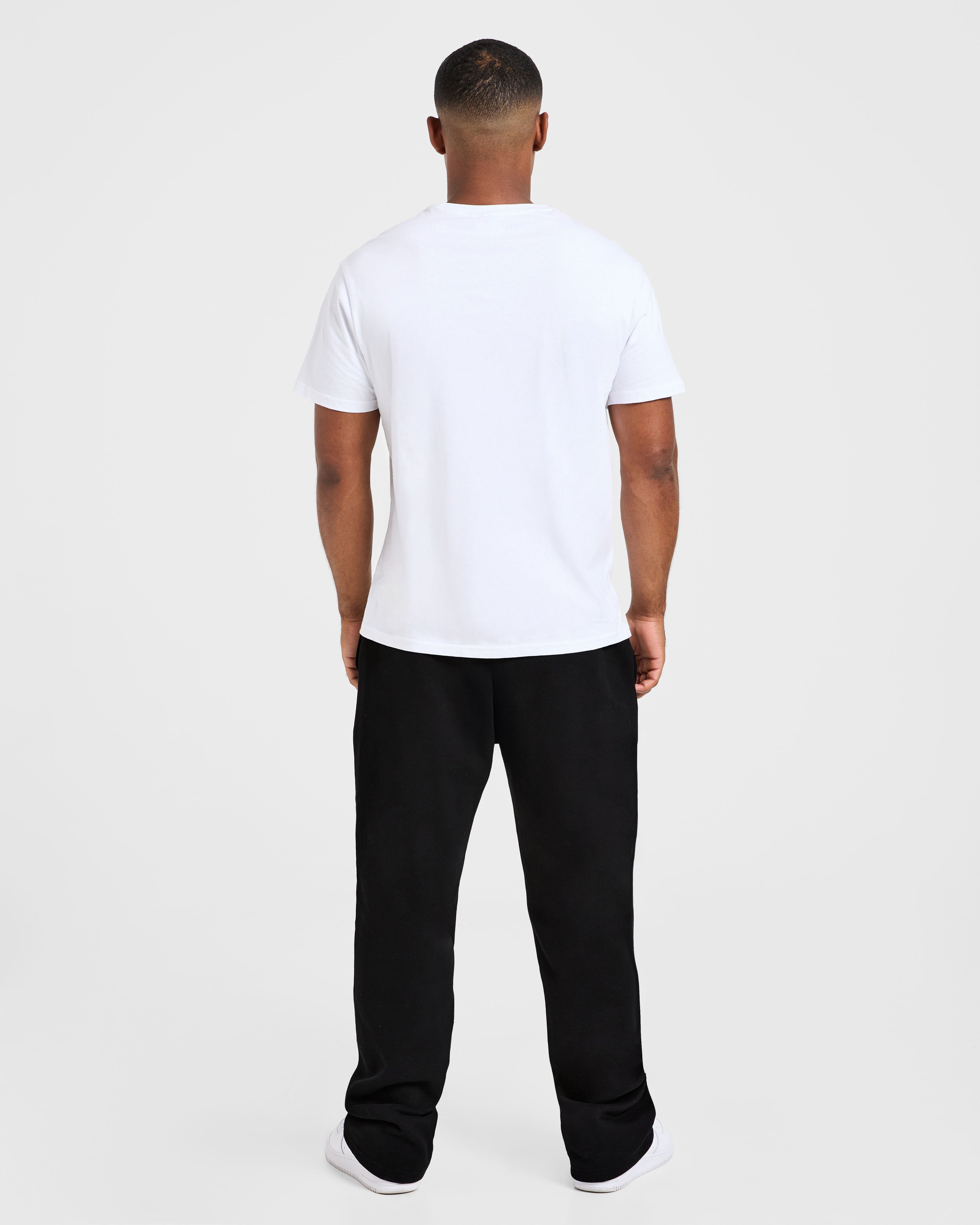 Essential Oversized Straight Leg Joggers - Noir