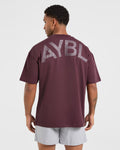 Essential Oversized T Shirt - Dusty Plum