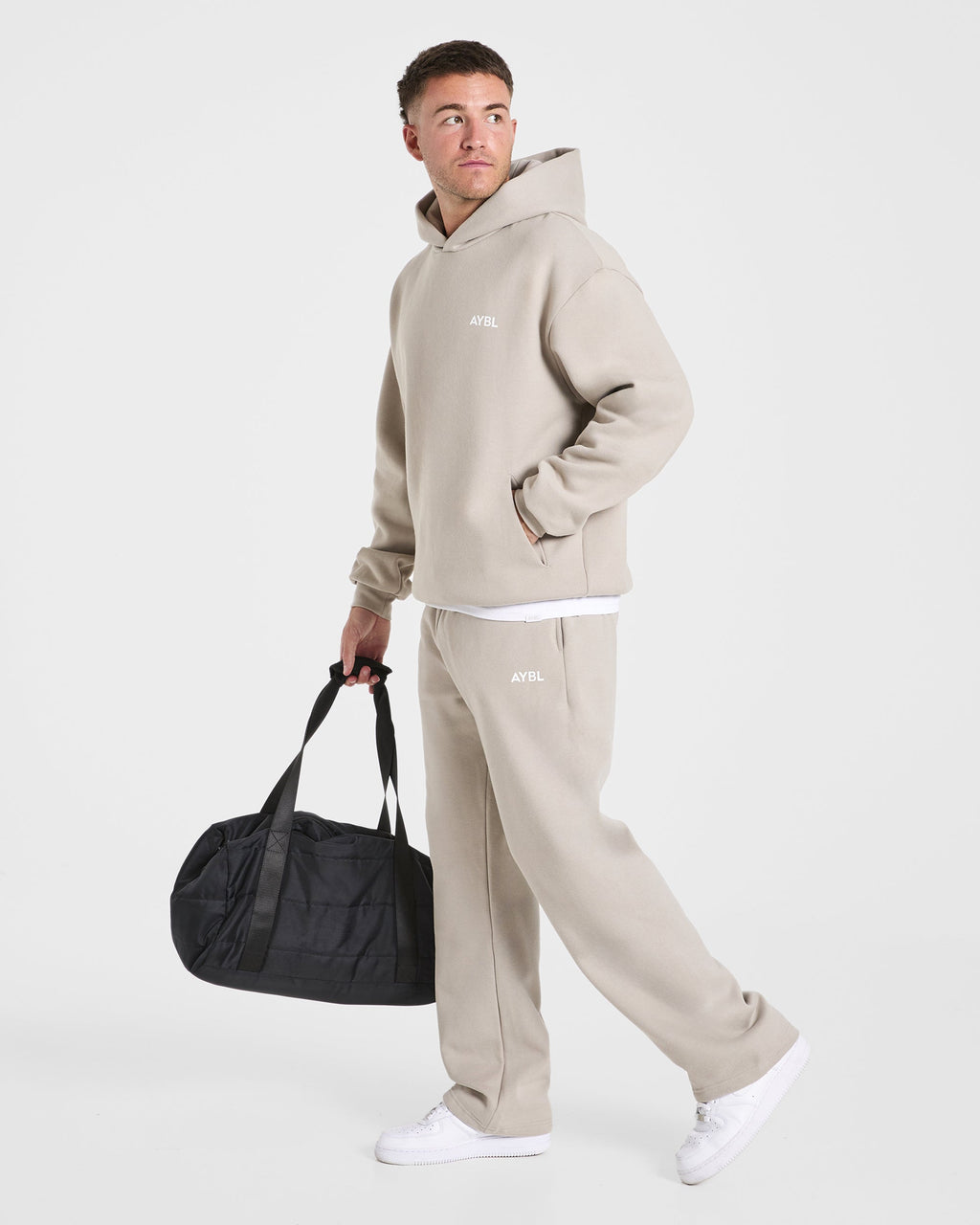 Essential Oversized Hoodie - Stone