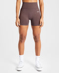 Empower Seamless Shorts - Marron Marl
