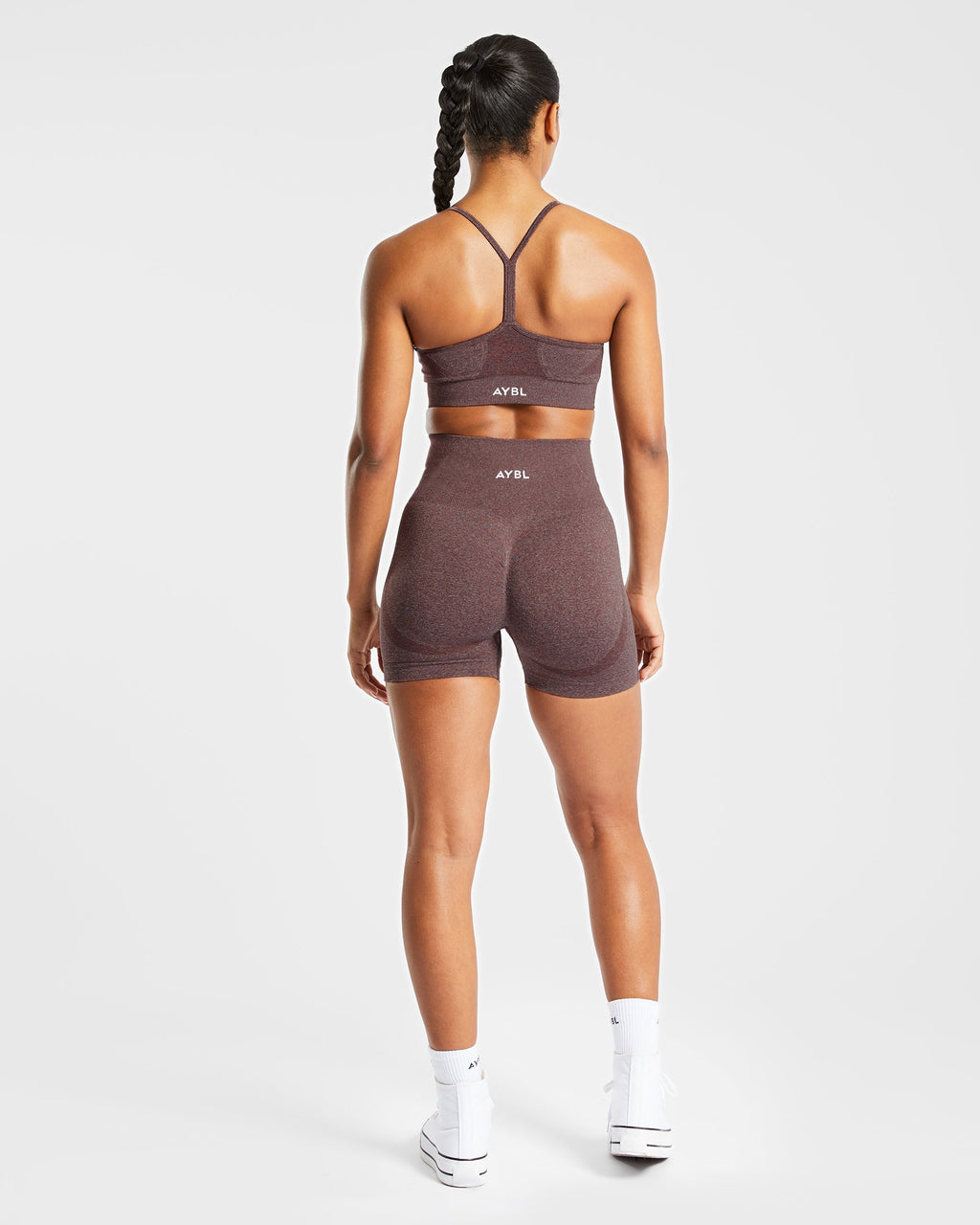 Empower Seamless Shorts - Marron Marl