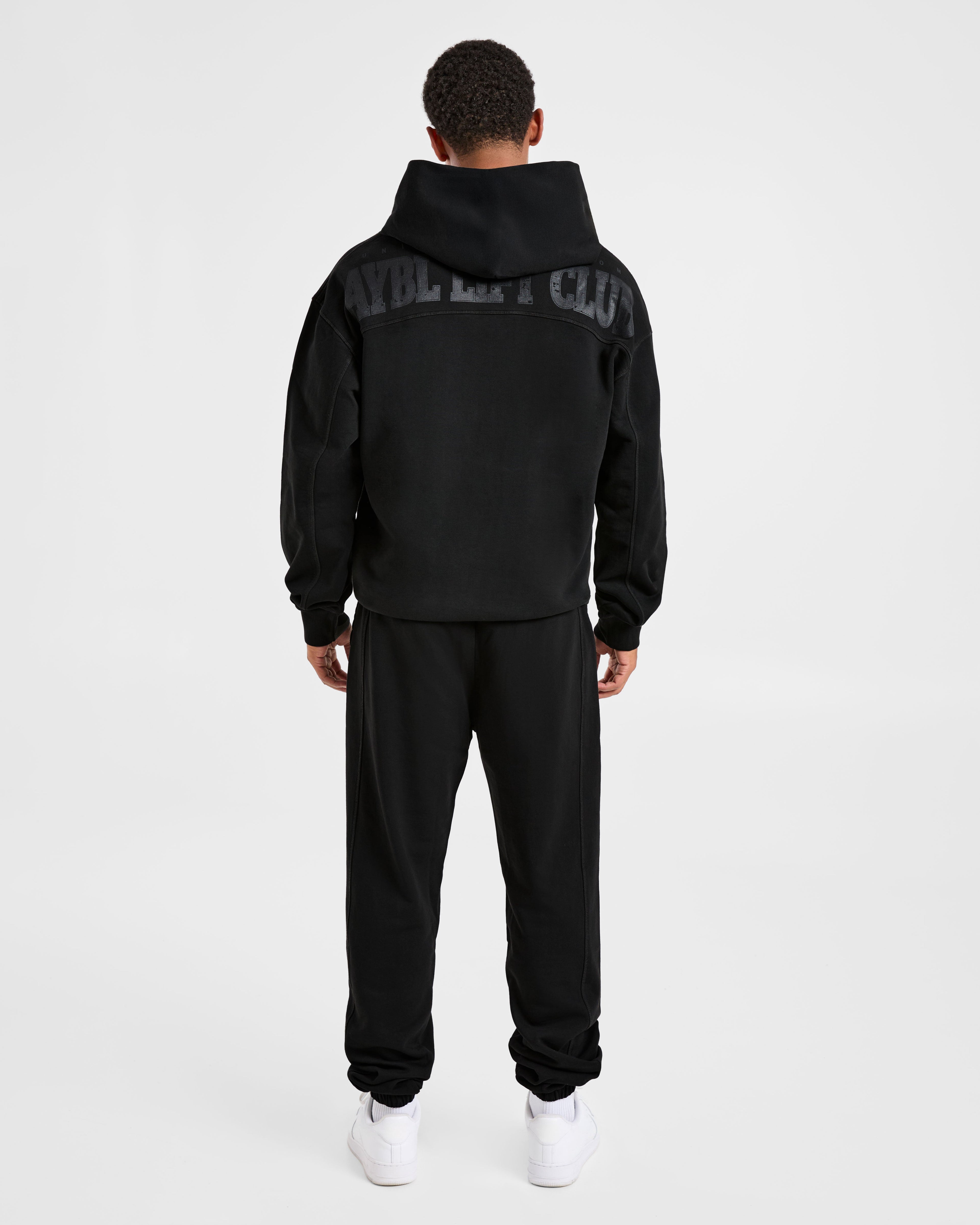 Lift Club Distressed Joggers - Noir/Charcoal