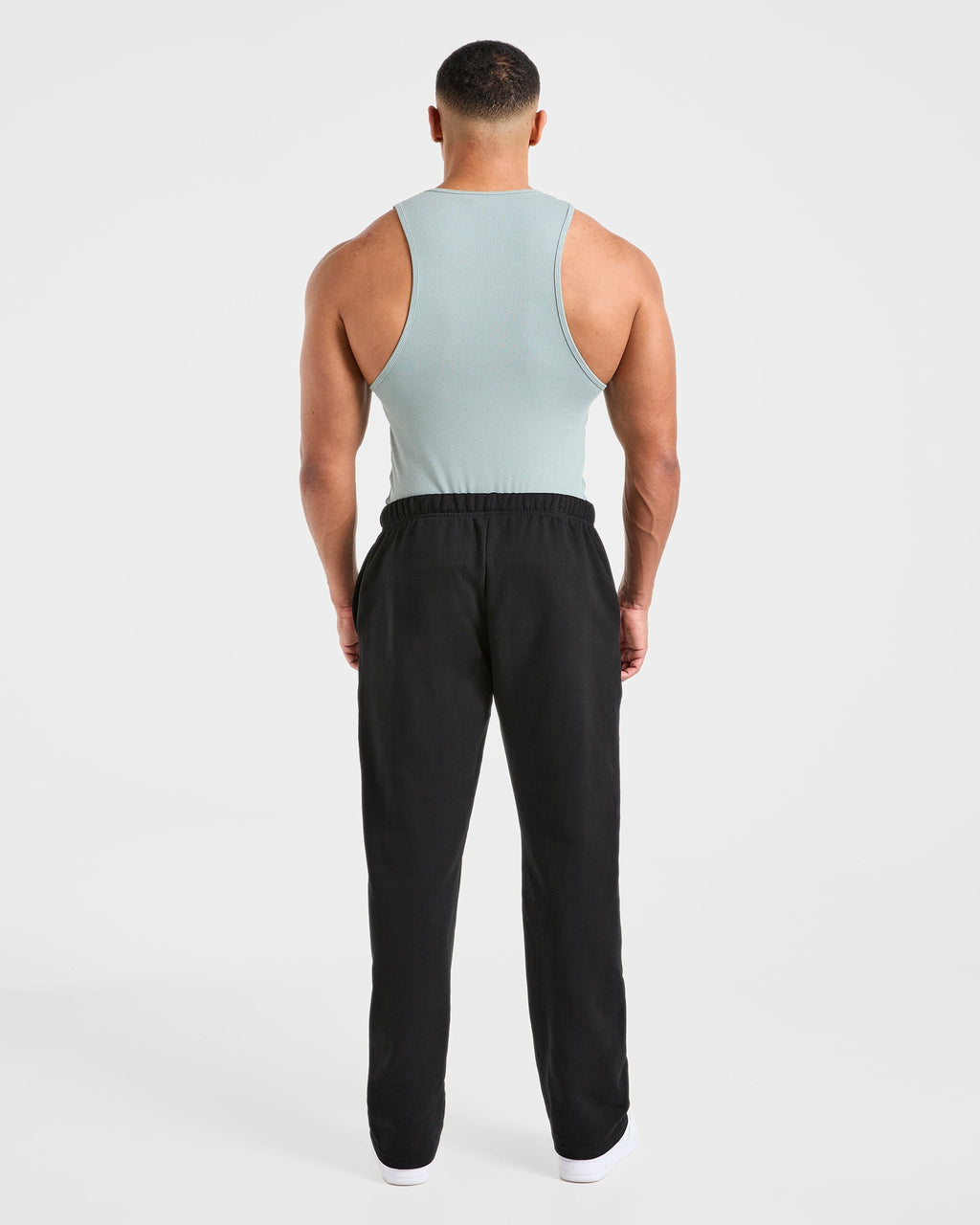Muscle Ribbed Tank - Stone Bleu