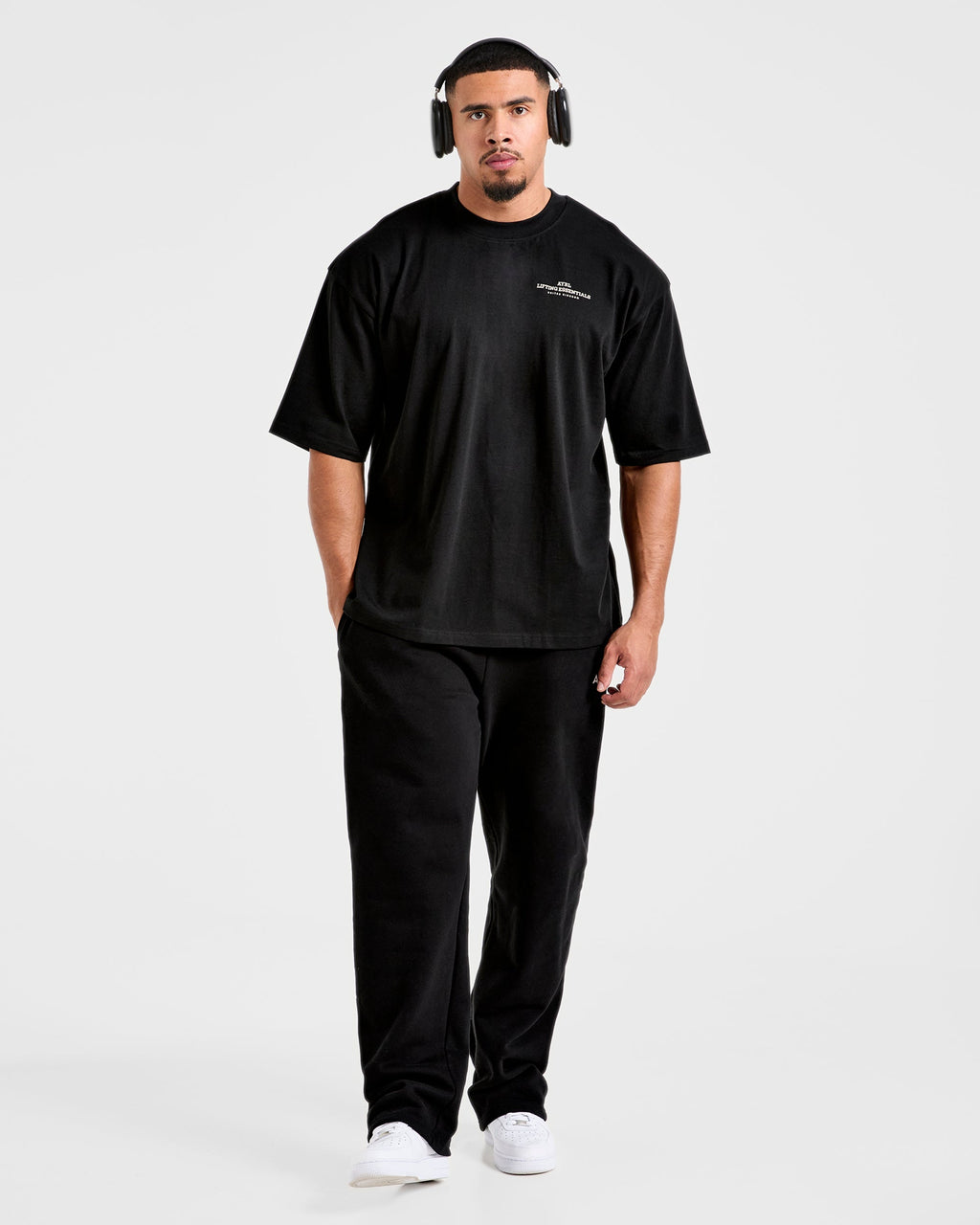 Apex Lifting Essentials Oversized T Shirt - Noir/Crème