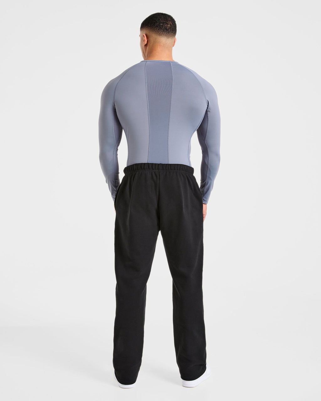 Compression Long Sleeve T Shirt - Slate Gris